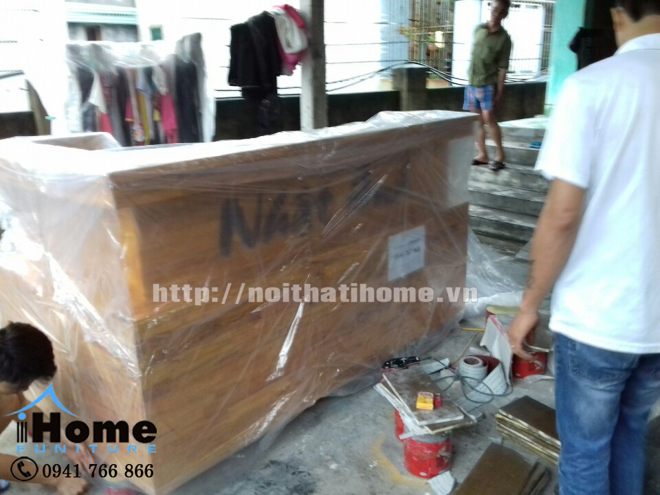 quầy bar gỗ thông hải phòng